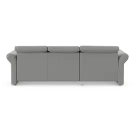 sit&more Ecksofa Apulia L-Form, wahlweise Bettfunktion, Bettkasten und Kopf- und Armteilverstellung grau 250 cm x 78 cm - 96 cm x 185 cm