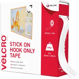 VELCRO Brand Klettband selbstklebend Haken 20 mm x 10 m