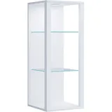 VCM Vitrine Glasol MW 35 x 35 x 90 cm Weiß