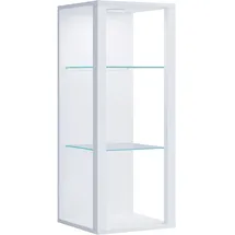 VCM Vitrine Glasol MW 35 x 35 x 90 cm Weiß