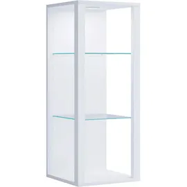 VCM Vitrine Glasol MW 35 x 35 x 90 cm Weiß
