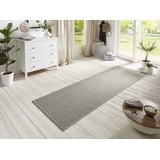 HANSE HOME BT Carpet Nature Läufer In- und Outdoor – Schlingen Küchenläufer rutschfest Flachgewebe Kurzflor Woll-Optik Fineloop Küchenteppich für Flur, Küche, Garten, Terrasse, Badezimmer – Hellgrau, 80x250cm