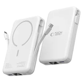 TECH-PROTECT PB31 10000 mAh, 15 W, 37 Wh), Powerbank Weiss