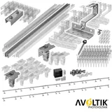 Avoltik Solar Halterung Ziegeldach Montageset Dach Befestigung für 10 Module