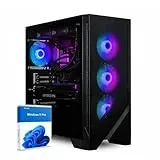 dcl24 Intel Gamer PC i9 14900KF, RTX4070 12GB - 1000GB SSD, 32GB DDR5, PC System mit 24x4.4 GHz, Rechner mit WLAN, Spiele Computer mit Windows 11 Pro [19424]