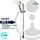 tecuro ew-120Q Brauseset mit 2 Funktionen Chrom 160 cm