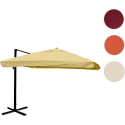 MVG Ampelschirm »MVG-A96«, 3x3m (Ø4,24m) Alu/Stahl 23kg - braun