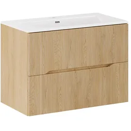 petits-meubles Waschtisch 80,2 cm 2 Schubladen 52 x 46 x 46,5 cm Braun