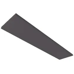ISOLED Akustikabsorber H25 für Leuchtenrahmen mit Innenformat 320x1500mm anthrazit