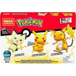 MEGA BRANDS GYH06 MEGA CONSTRUX Pokémon Trio (Pichu, Pikachu, Raichu)