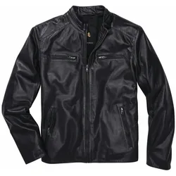 Luft-und-Leder-Blouson Blau 56