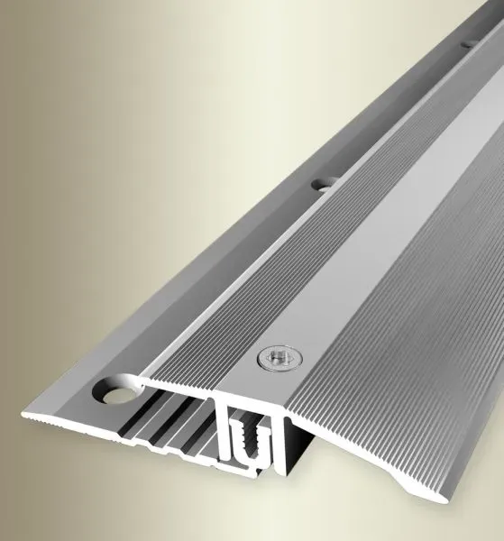 PARKETTFREUND Combi Ausgleichs-Profil PF 286 100 cm 6,5 - 16 mm Alu elox. Farbe Silber
