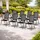 Mojawo Hochlehner Gartenstuhl 54 x 64 x 106 cm grau 8 St.