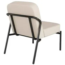 medso powered by paperflow Sessel MEDSO S Rund creme schwarz Kunstleder, 1 St.