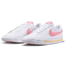 Nike Court Legacy Sneaker Jungen 118 white/coral chalk-laser orange 38.5