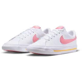 Nike Court Legacy Sneaker Jungen 118 white/coral chalk-laser orange 38.5