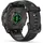 Garmin fenix 8 AMOLED 43 mm sapphire, schwarz / carbongrau DLC Titan mit QuickFit Silikon-Armband 20 mm