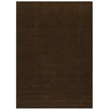 Vimoda Prime Shaggy Hochflor Langflor Teppich Einfarbig Modern Braun, Maße:200 cm Quadrat