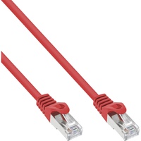 InLine Patchkabel, SF/UTP, Cat.5e, rot, 0,3m