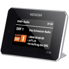 Noxon A 130 Schwarz-Silber - Audio Adapter, DAB+/UKW & Internet-Radio