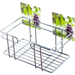 Duschablage SANILO "Harmony", grün (edelstahlfarben, grün), B:22,8cm H:10,5cm T:14cm, Edelstahl, Regale, Haken mit Bildmotiv