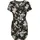 URBAN CLASSICS Damen Ladies Short Viscose Belt Jumpsuit T-Shirt, Black tropical), M - M