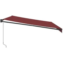 vidaXL Markise Manuell 500 x 300 cm grau