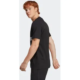 adidas Essentials Single Jersey Big Logo T-Shirt Black / White S