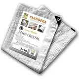 Bradas Doppelverstärkte Gewebeplane 1,5 x 2 m Transparent