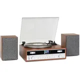 Auna Birmingham HiFi Stereo-System DAB+/FM BT-Funktion Vinyl CD USB AUX-In
