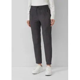 s.Oliver Jogpants Veloursleder-Optik grau 42
