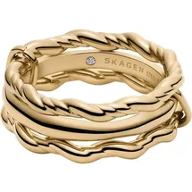 Skagen Damenring MODERNE STAK SKJ1906710 - gold - 53