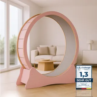 noviclass Katzenlaufrad Baghira Groß 120 cm Pink/Rosa