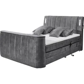 ed exciting design Boxspringbett »Dallas« 6 - grau