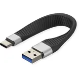 Roline USB-C auf USB-A 0,11 m Schwarz
