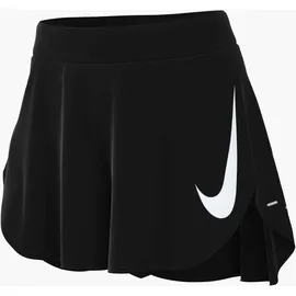 Nike W NK TEMPO FLW SWSH MR DF SHRT, Größe L, in schwarz, BLACK/REFLECTIVE SILV/WHITE