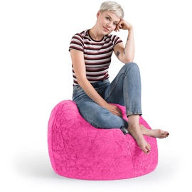 Sitting Point BeanBag Fluffy 70 x 110 cm pink