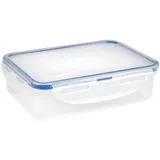 Vorratsdose Lock&Lock 550ml, Gefrierdosen mit Silikondichtung, stapelbare Brotzeitdosen, Snackbox 18x13x5cm - Transparent