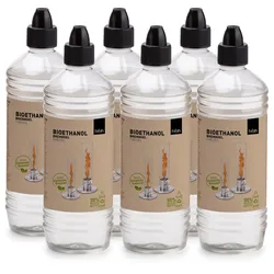 höfats SPIN Bioethanol Gel-Brennstoff 1l Flasche (6er Pack)