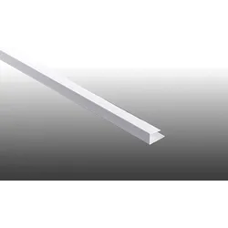 16,5 mm U-Abschlussprofil, Anthrazit - 6000 mm Zusatzprofil aus Kunststoff für Heering Fassadenpaneele