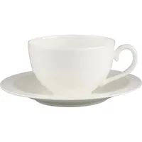 Villeroy & Boch Cappuccinotasse mit Untertasse 0,31 l Weiß 1