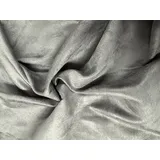 Luxus Alcantara Wildleder Stoff 225g Neu Grau - grau, 1metre 150cm x 100cm