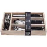 Laguiole Besteckset 24-tlg. schwarz