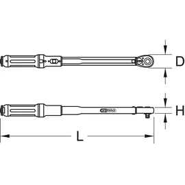 KS Tools Drehmomentschlüssel 516.1512 1/4" 5-25 Nm