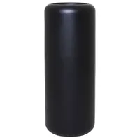 Vivanno Pflanzgefäß Bodenvase Fiberglas Schwarz Matt MERA 90xD35 cm