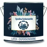 Sycolina Farbenwerke Latexfarbe Bunt Dispersionsfarbe strapazierfähige Wandfarbe in vielen hochwertigen Farben (1 l, Blau Grün)