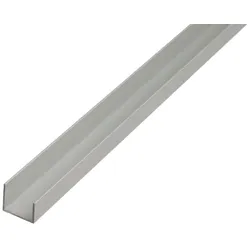 Alberts® U-Profil, Alu, Länge 1m, 20x22x15mm
