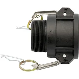 stabilo-sanitär IBC Adapter Camlock DN50 Dose auf 2 Zoll Außengewinde schwarz