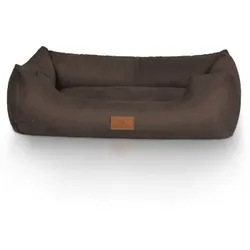 Knuffelwuff Hundebett Dreamline aus Velours braun M-L