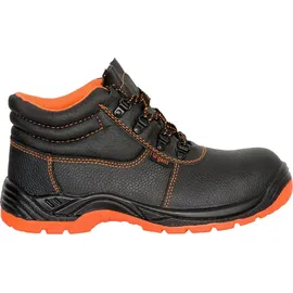 Urgent Arbeitsschuhe Sicherheitsschuhe Schutzschuhe Ankle OHNE Stahlkappe (101OB-OR) Gr. - Schwarz/Orange -